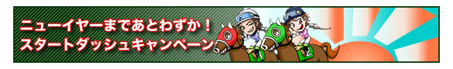 ニューイヤーまであとわずか!スタートダッシュキャンペーン