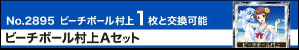 No.2895 ビーチボール村上1枚と交換可能 ビーチボール村上Aセット