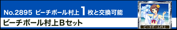 No.2895 ビーチボール村上1枚と交換可能 ビーチボール村上Bセット