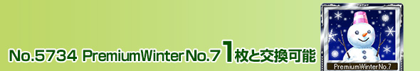 No.5734 PremiumWinterNo.8 1ƌ\