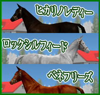 ヒカリノレディー ロックシルフィード ベネフリーズ